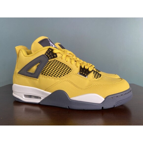 Nike Air Jordan 4 Retro "Lightning" Yellow 2021 Men's Size 12 CT8527-700 - Picture 2 of 11